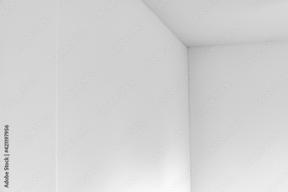 Fototapeta premium detail of plastered house wall still drying with shadow