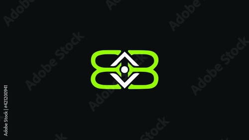 Alphabet letter Initial B, BB logo vector design, minimal, concept, creative, symbol, sign, monogram, template, logotype, branding for for premium business typeface, startup, company, t-shirt etc.