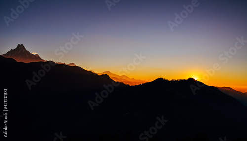 Morning View from Poon Hill  Nepal