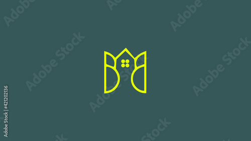 Alphabet letter Initial B, BB, logo vector design, minimal, house, creative, symbol, sign, monogram, template, logotype, branding for for premium business typeface, startup, company, t-shirt etc.