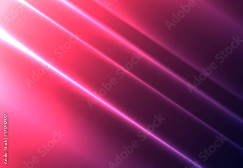 Bright glowing diagonal lines on a red gradient background.