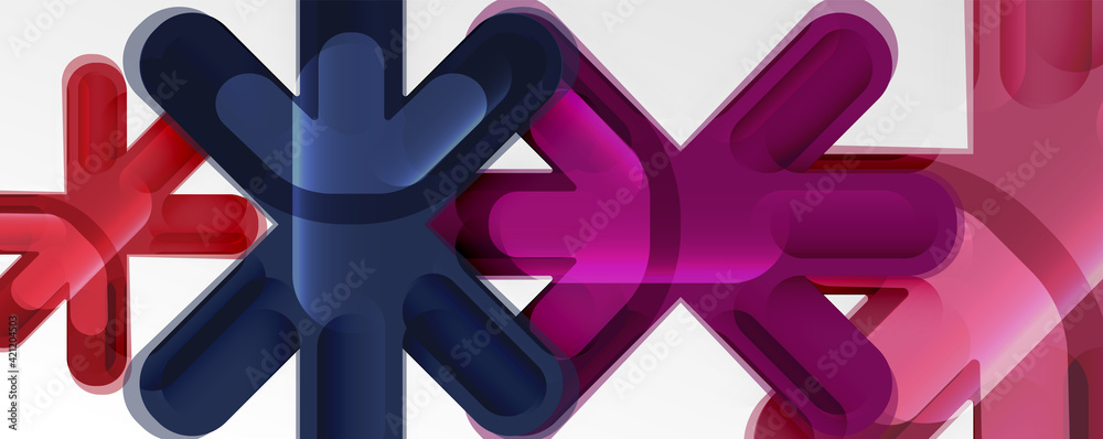 Abstract glossy crosses background for business or technology presentations, internet posters or web brochure covers Abstract glossy crosses background for business or technology presentations, internet posters or web brochure covers