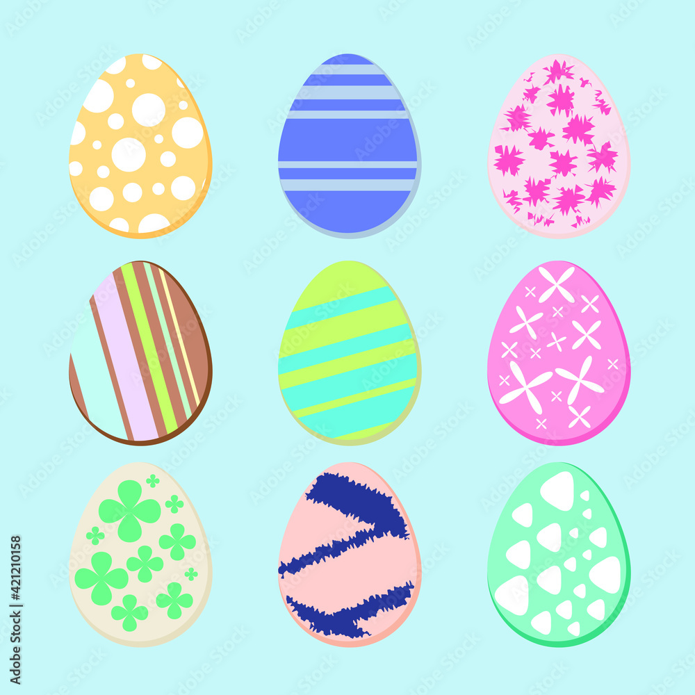 Vector Of The Happy Easter Eggs