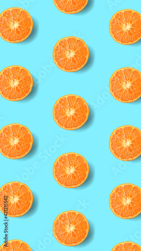 Blue and Orange Phone Wallpaper