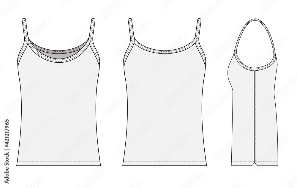 Ταπετσαρία Woman camisole dress template vector illustration
