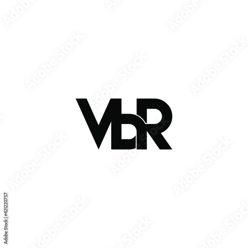 vbr letter original monogram logo design