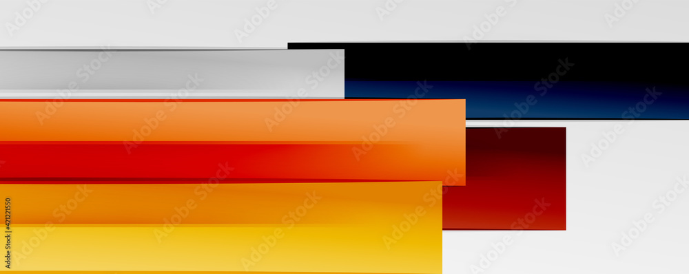 Fototapeta premium Multicolored lines background. Design template for business or technology presentations, internet posters or web brochure covers