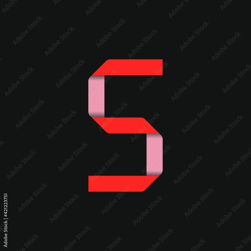 Initial Letter S Logo with Folding Icon Concept. Creative Minimal Alphabet Emblem Design Template. Graphic Symbol for Corporate Business Identity.Creative Vector Graphic Element. Initial Letter S Logo with Folding Icon Concept. Creative Minimal Alphabet Emblem Design Template. Graphic Symbol for Corporate Business Identity.Creative Vector Graphic Element.