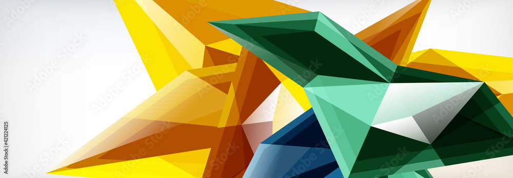 Vector 3d triangles and pyramids abstract background for business or technology presentations, internet posters or web brochure covers Vector 3d triangles and pyramids abstract background for business or technology presentations, internet posters or web brochure covers