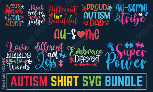 Sweet cute inspiration autism typography. autism t-shirt design, Autism Awareness Day T-Shirt Design Template, Illustration, svg, Vector graphics, Autism Shirt, Calligraphy 