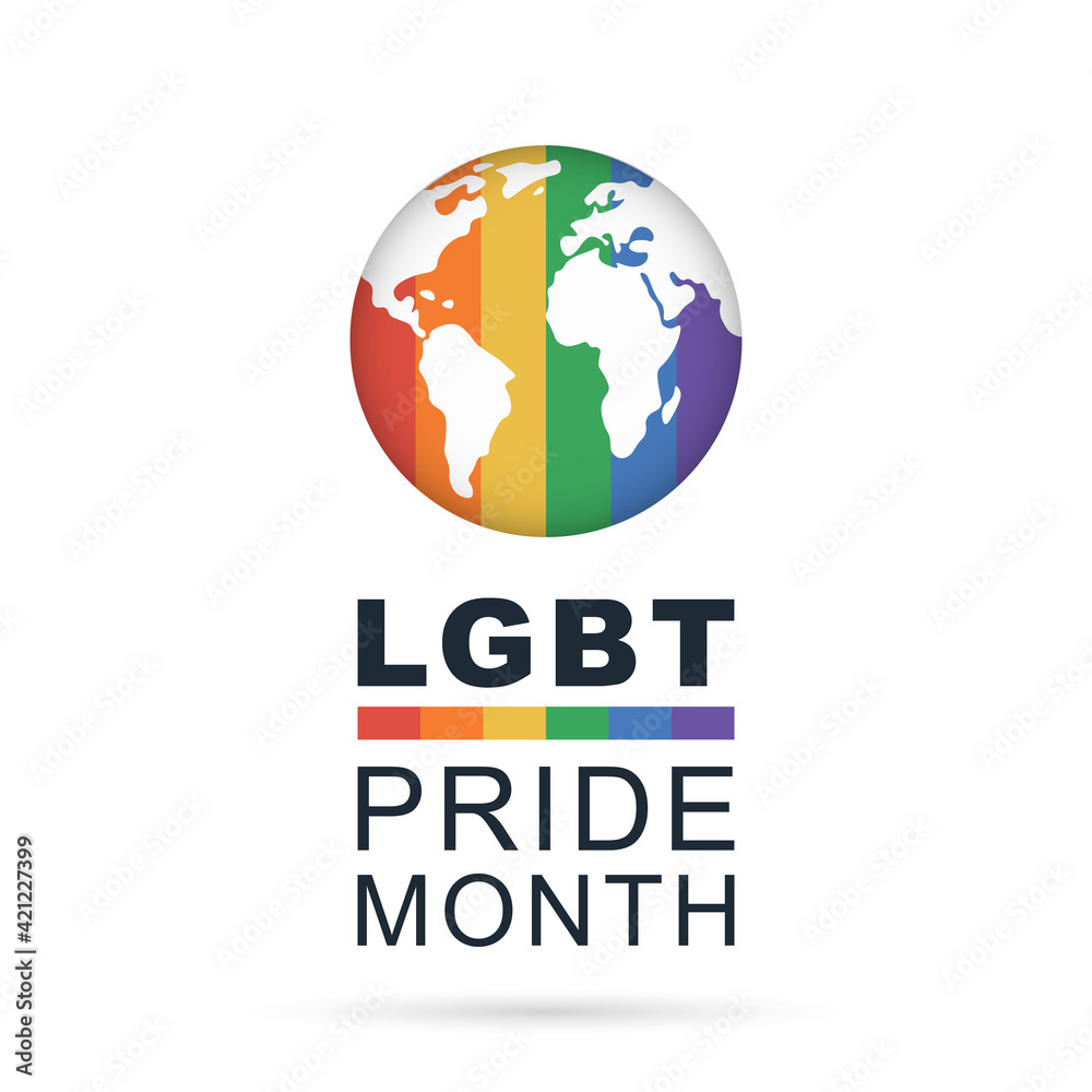 Pride day LGBTQ concept, LGBT pride month poster card design ...