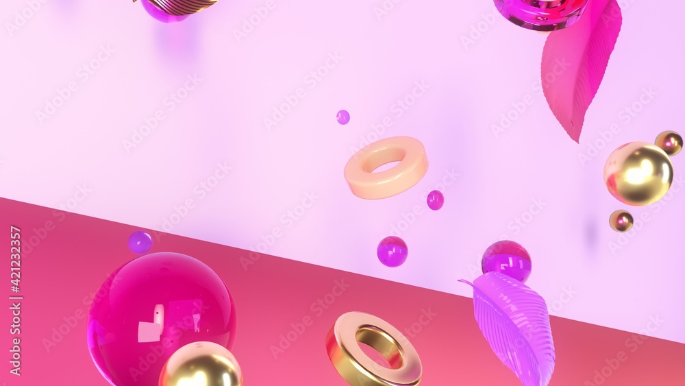 balls background, 3d illustration balls background, 3d illustration
