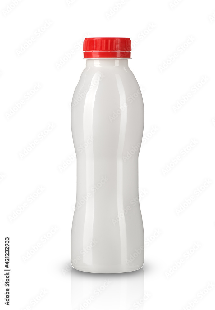 a small plastic yogurt bottle a small plastic yogurt bottle