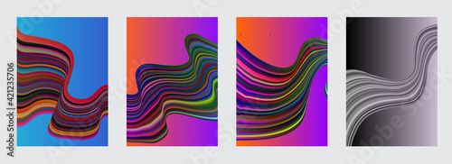 Artistic design of covers. Creative colors background. Fashionable futuristic design