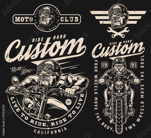 Custom motorcycle vintage designs