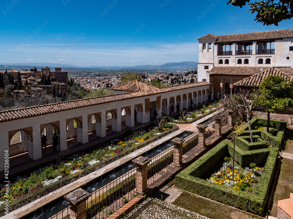 Jardines del Generalife in Granada, Spain