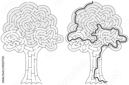 Tree maze