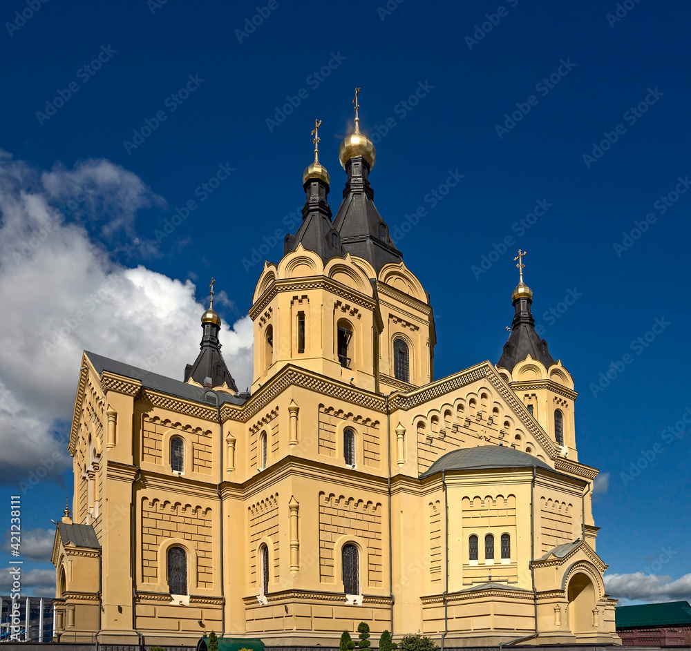 St. Alexander Nevsky cathedral. City of Nizhniy Novgorod, Russia. Years of construction 1868—1881 St. Alexander Nevsky cathedral. City of Nizhniy Novgorod, Russia. Years of construction 1868—1881