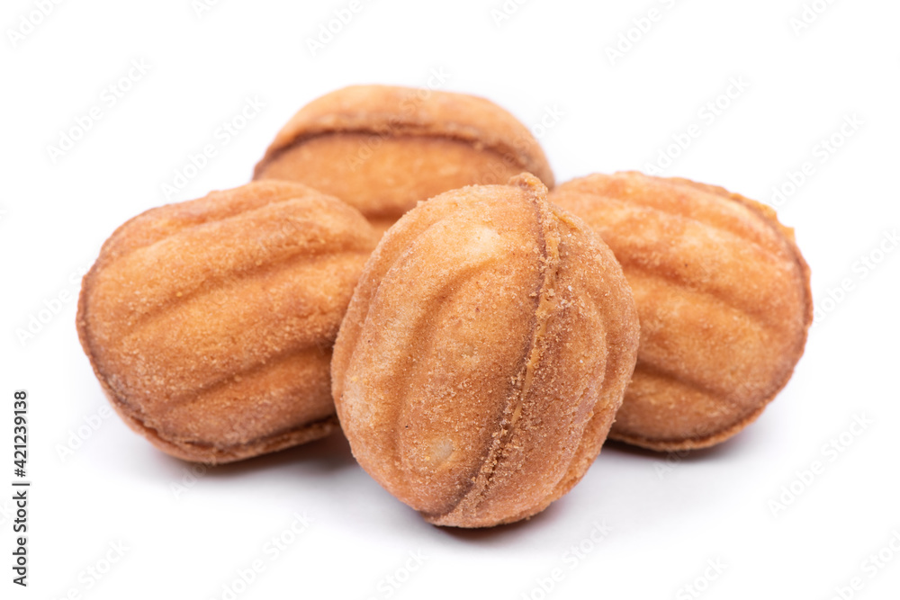 Cakes with boiled condensed milk inside Cakes with boiled condensed milk inside