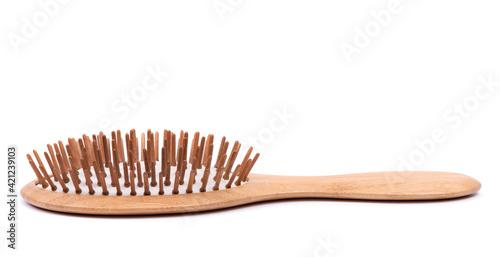 Single wooden massage brush