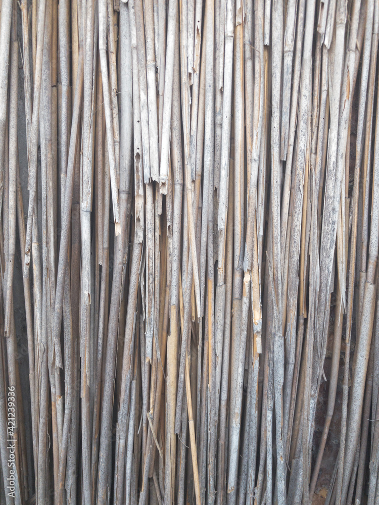 Reed hay wall Reed hay wall
