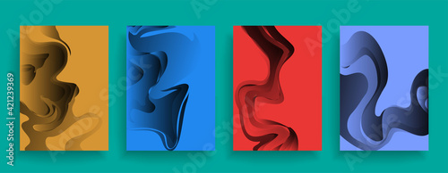 Artistic design of covers. Creative colors background. Fashionable futuristic design
