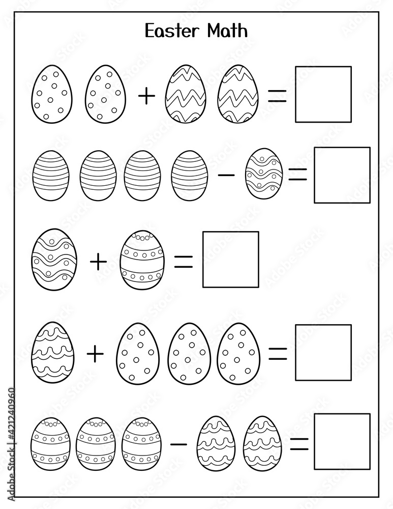 math pictures for kids black and white