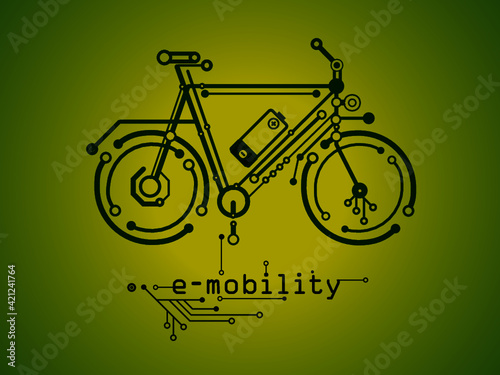 electric bike made from a circuit board