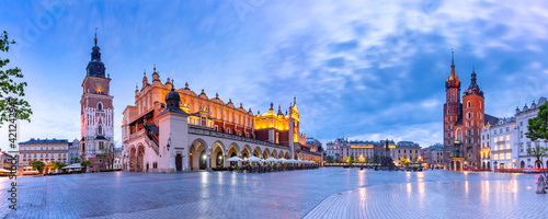 Main market square, Krakow, Poland photo