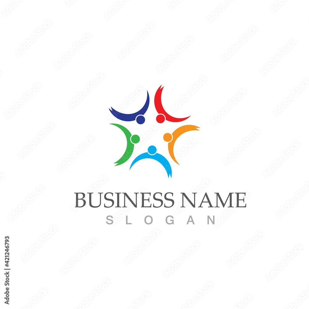 Obraz premium Community, network and social icon