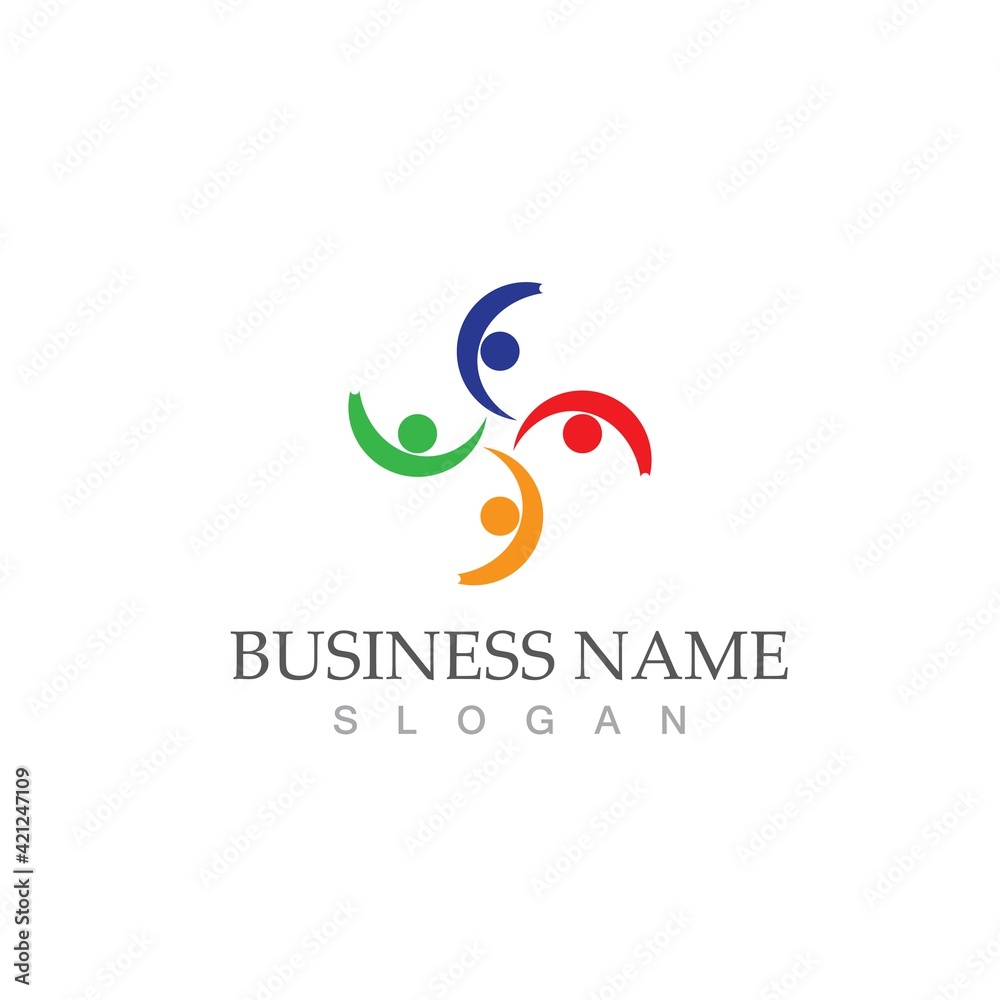 Community, network and social icon Community, network and social icon
