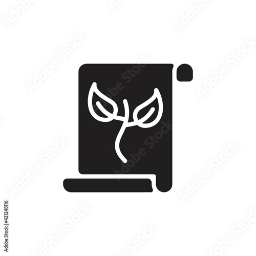 Paper Recycling icon in vector. Logotype