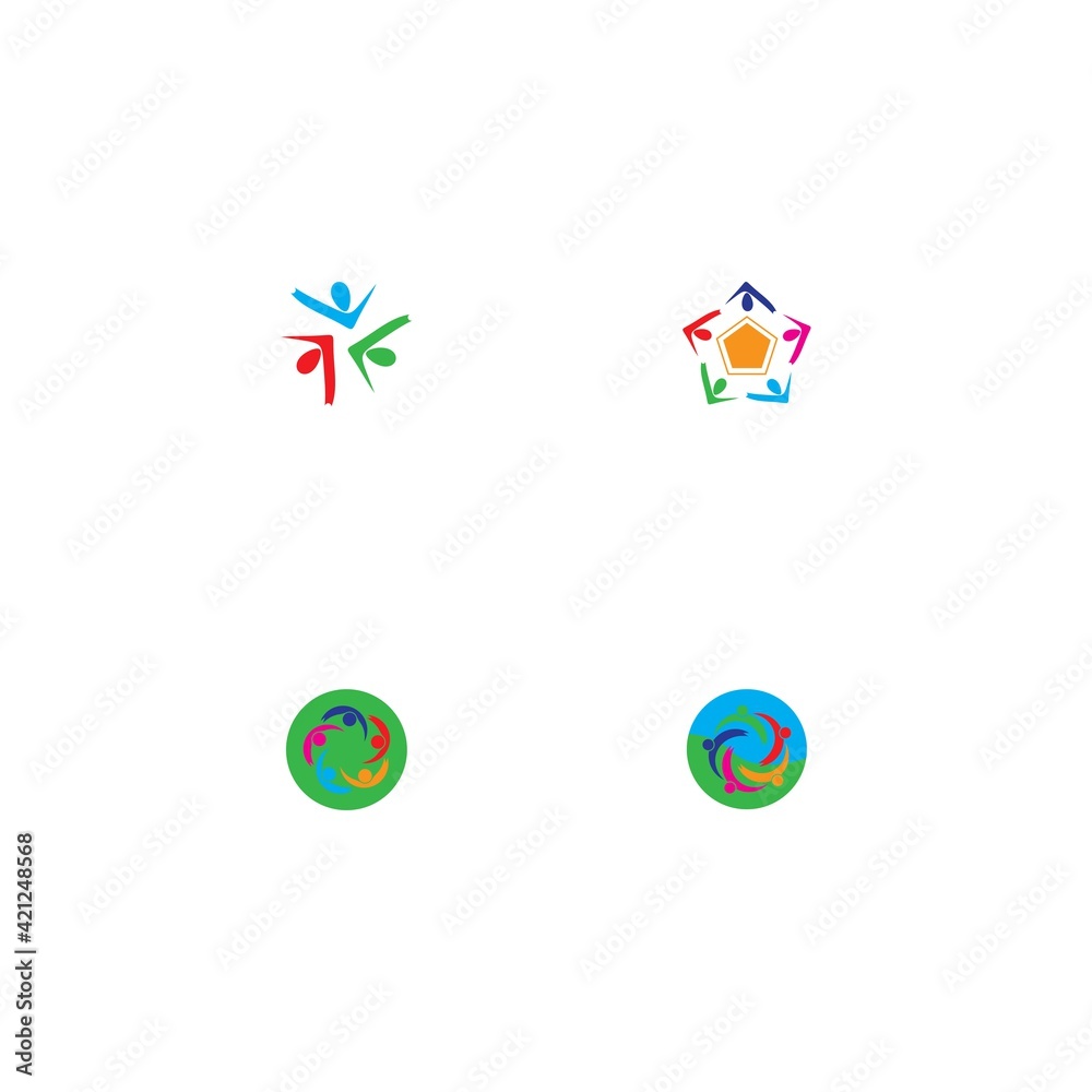 Community, network and social icon Community, network and social icon