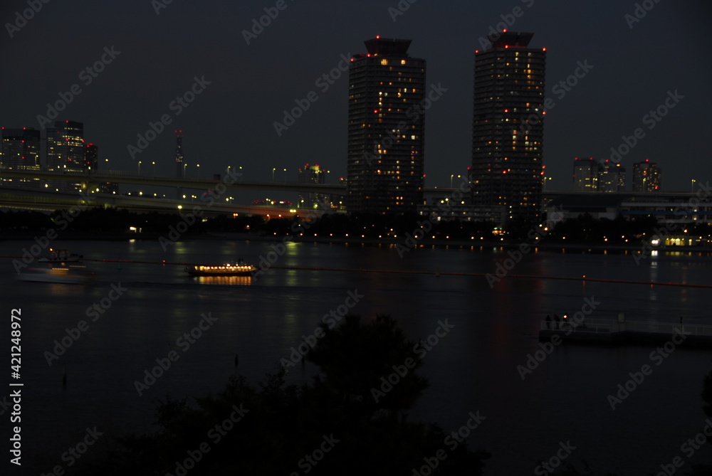 night view of the city