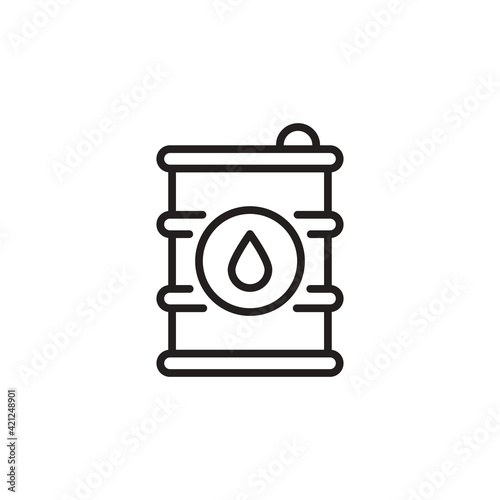 Oil Drum icon in vector. Logotype