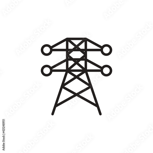 Electricity icon in vector. Logotype
