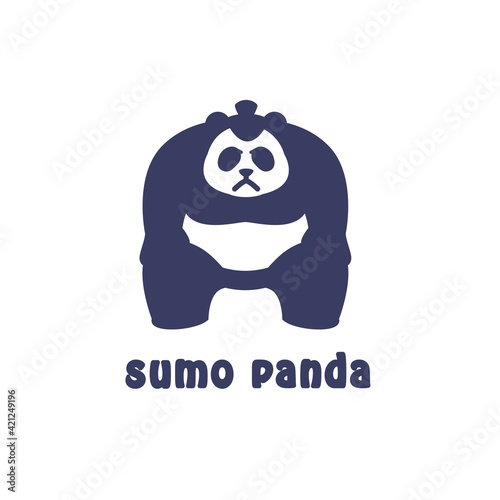 sumo panda logo illustration