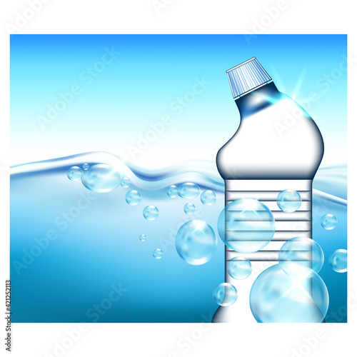 Fresh Power Cleaner Advertising Banner Vector Illustration