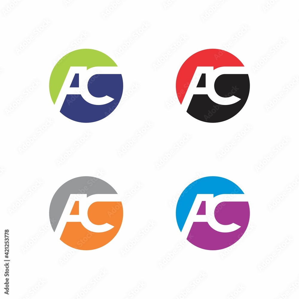 Abstract Initials Letters AC Logo Vector 001 Abstract Initials Letters AC Logo Vector 001