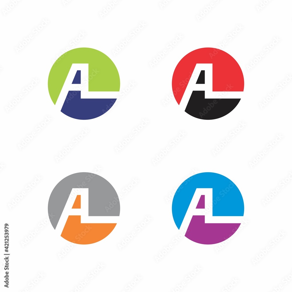 Abstract Initials Letters AL Logo Vector 001 Abstract Initials Letters AL Logo Vector 001