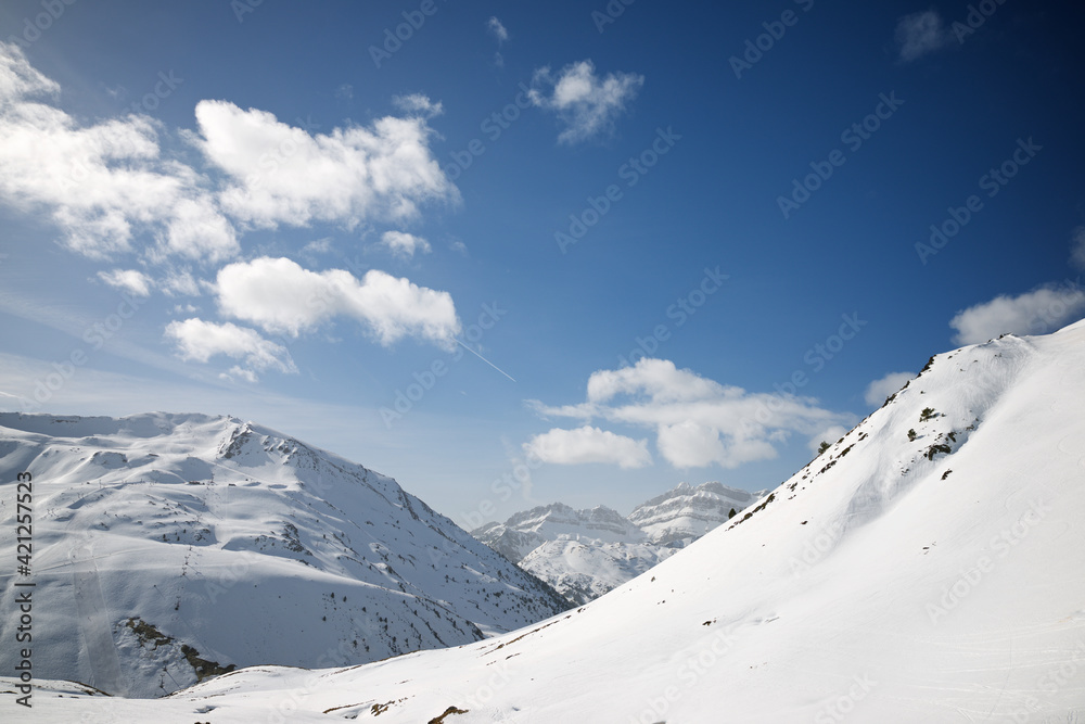 Snowy peak in the Pyrenees