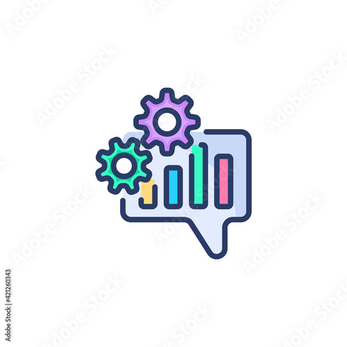 Engineering Analysis icon in vector. Logotype