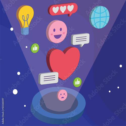 Social media symbols