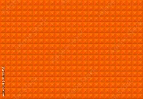 Orange squares background. Mosaic tiles pattern. Seamless vector illustration.