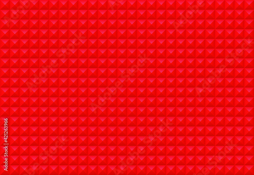 Red squares background. Mosaic tiles pattern. Seamless vector illustration.