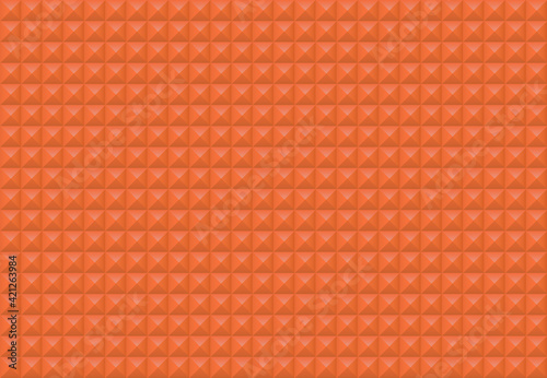 Orange squares background. Mosaic tiles pattern. Seamless vector illustration.