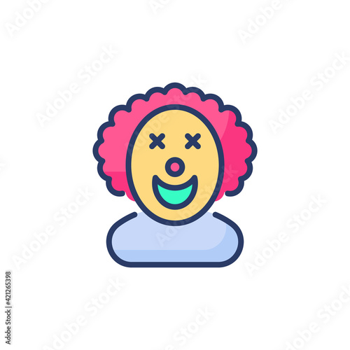 Joker icon in vector. Logotype