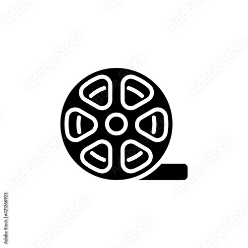 Film Reel icon in vector. Logotype