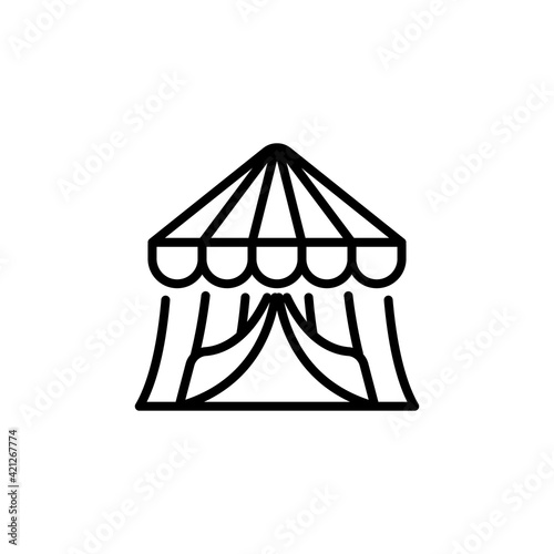 Circus Tent icon in vector. Logotype