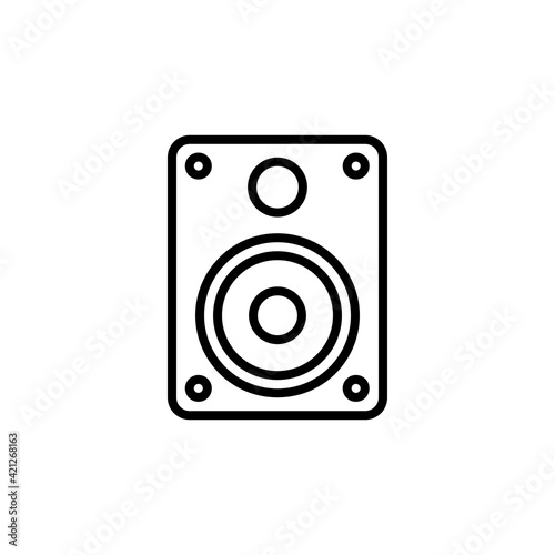 Loudspeaker icon in vector. Logotype